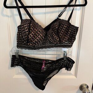 Adore Me Lace Bra & Pantie Set